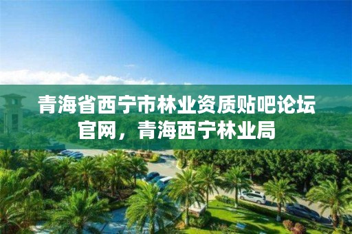 青海省西宁市林业资质贴吧论坛官网,青海西宁林业局