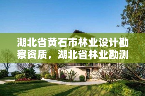 湖北省黄石市林业设计勘察资质,湖北省林业勘测设计院