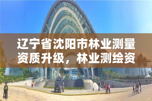 辽宁省沈阳市林业测量资质升级，林业测绘资质哪里办理