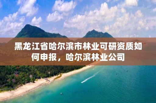 黑龙江省哈尔滨市林业可研资质如何申报,哈尔滨林业公司
