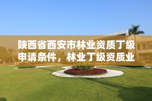 陕西省西安市林业资质丁级申请条件,林业丁级资质业务范围