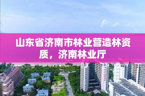 山东省济南市林业营造林资质,济南林业厅
