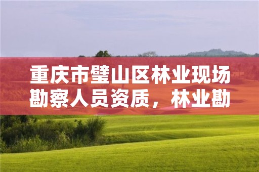 重庆市璧山区林业现场勘察人员资质,林业勘察资质在哪里申请