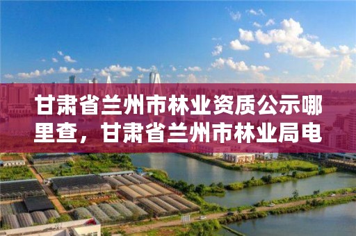 甘肃省兰州市林业资质公示哪里查,甘肃省兰州市林业局电话
