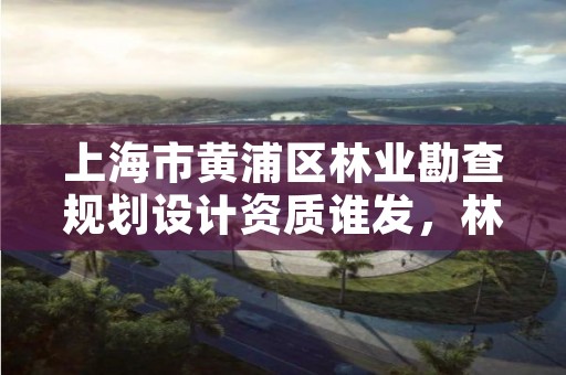 上海市黄浦区林业勘查规划设计资质谁发,林业规划设计公司