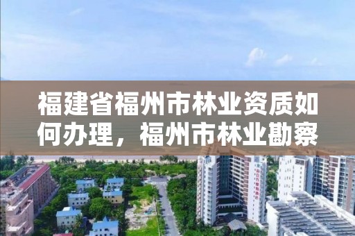 福建省福州市林业资质如何办理,福州市林业勘察设计院