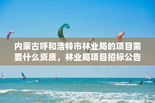 内蒙古呼和浩特市林业局的项目需要什么资质，林业局项目招标公告
