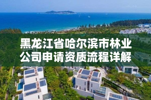 黑龙江省哈尔滨市林业公司申请资质流程详解,哈尔滨林业局电话号码