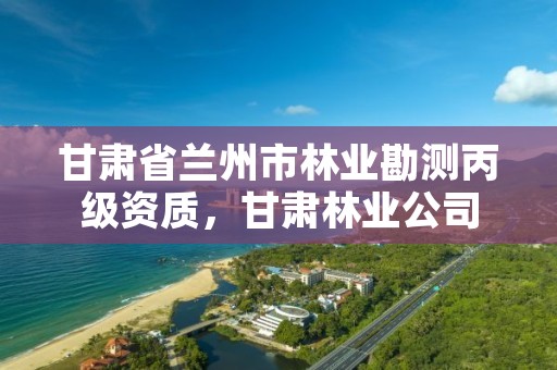 甘肃省兰州市林业勘测丙级资质,甘肃林业公司