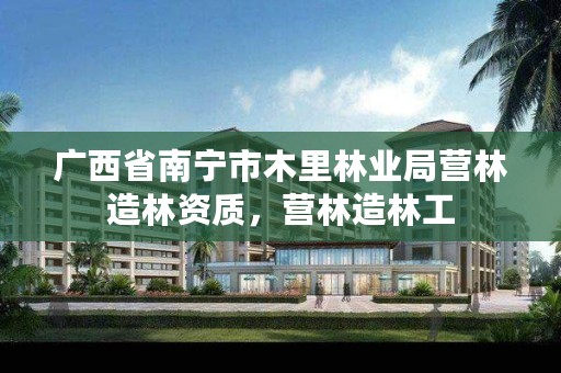 广西省南宁市木里林业局营林造林资质,营林造林工