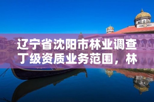 辽宁省沈阳市林业调查丁级资质业务范围，林业调查规划设计队丁级