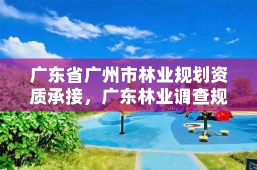 广东省广州市林业规划资质承接，广东林业调查规划设计资质