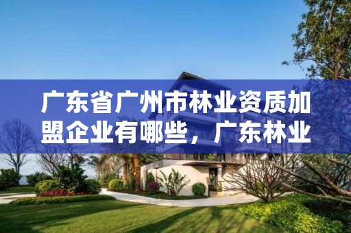 广东省广州市林业资质加盟企业有哪些，广东林业产业协会