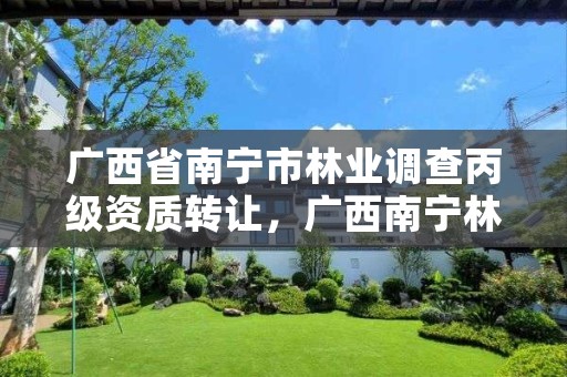 广西省南宁市林业调查丙级资质转让,广西南宁林业勘测设计院