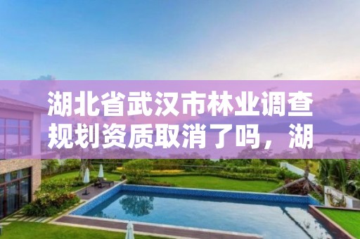 湖北省武汉市林业调查规划资质取消了吗,湖北林业调查规划院附近租房