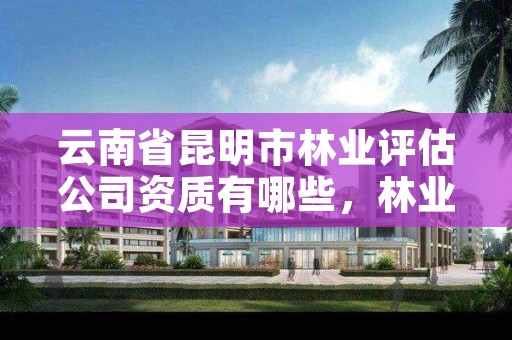 云南省昆明市林业评估公司资质有哪些,林业评估资质等级