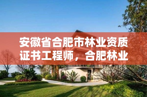 安徽省合肥市林业资质证书工程师,合肥林业局招聘信息
