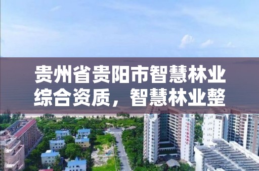 贵州省贵阳市智慧林业综合资质,智慧林业整体解决方案