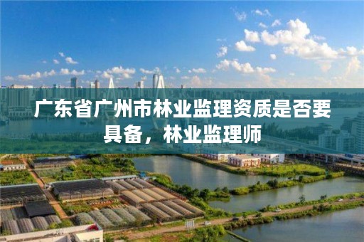 广东省广州市林业监理资质是否要具备，林业监理师