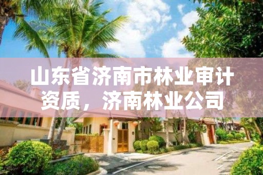 山东省济南市林业审计资质,济南林业公司