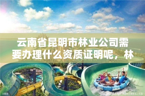 云南省昆明市林业公司需要办理什么资质证明呢,林业资质如何申请办理