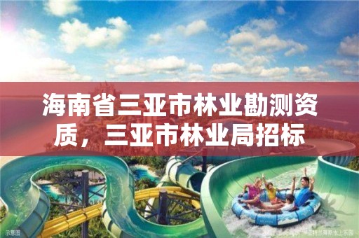 海南省三亚市林业勘测资质，三亚市林业局招标
