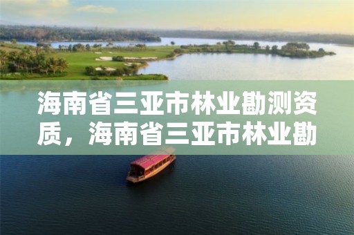 海南省三亚市林业勘测资质,海南省三亚市林业勘测资质查询