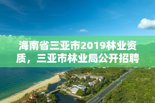 海南省三亚市2019林业资质,三亚市林业局公开招聘