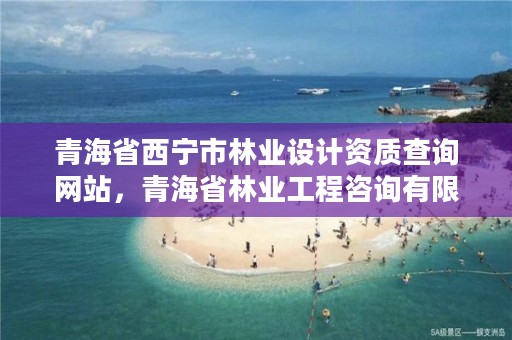 青海省西宁市林业设计资质查询网站,青海省林业工程咨询有限公司