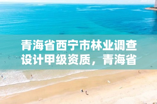 青海省西宁市林业调查设计甲级资质,青海省林业工程咨询中心是什么性质的单位