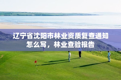 辽宁省沈阳市林业资质复查通知怎么写，林业查验报告