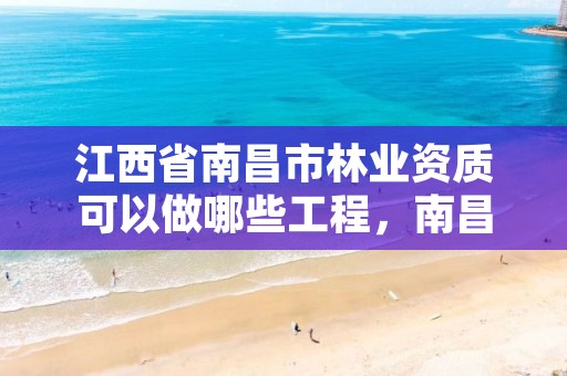 江西省南昌市林业资质可以做哪些工程,南昌市林业投资发展有限公司
