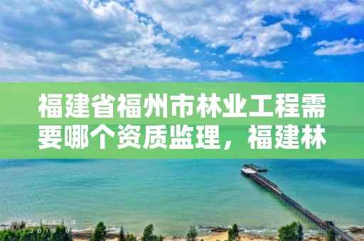 福建省福州市林业工程需要哪个资质监理,福建林业招标