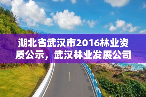 湖北省武汉市2016林业资质公示，武汉林业发展公司