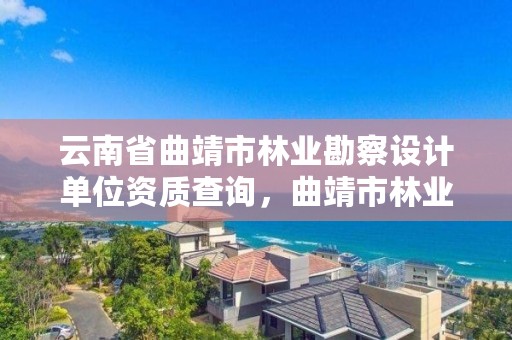 云南省曲靖市林业勘察设计单位资质查询,曲靖市林业和草原局 2020年招聘人员岗位表