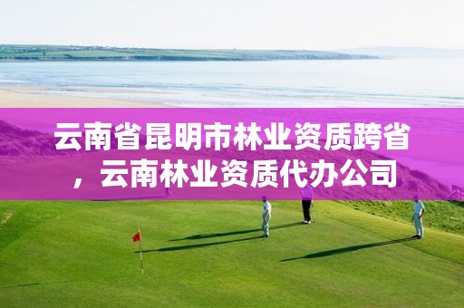 云南省昆明市林业资质跨省,云南林业资质代办公司