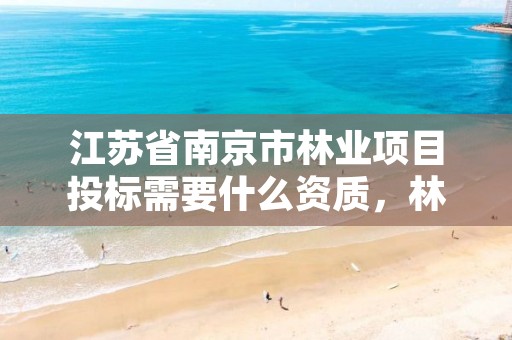 江苏省南京市林业项目投标需要什么资质,林业项目招投标规定