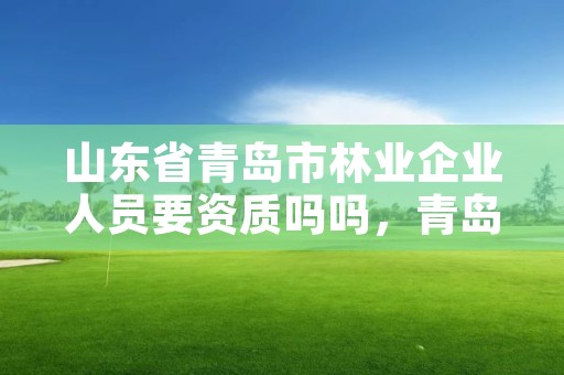 山东省青岛市林业企业人员要资质吗吗,青岛林业投资集团