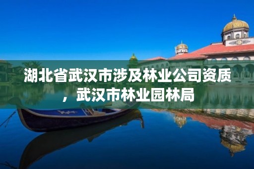 湖北省武汉市涉及林业公司资质,武汉市林业园林局