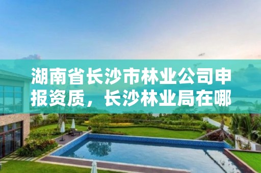湖南省长沙市林业公司申报资质，长沙林业局在哪里
