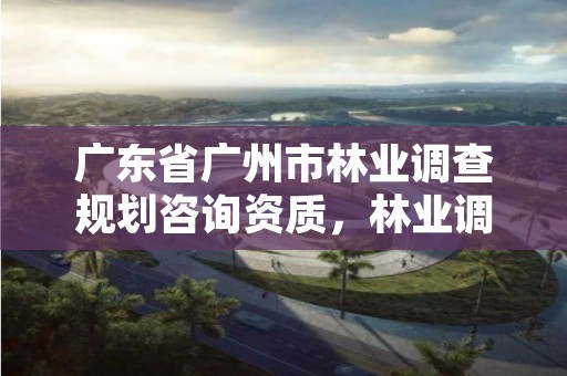 广东省广州市林业调查规划咨询资质,林业调查规划资质查询