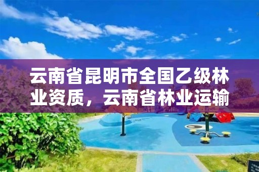 云南省昆明市全国乙级林业资质,云南省林业运输总公司昆明分公司