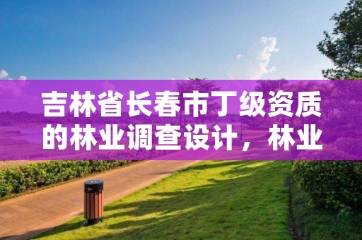 吉林省长春市丁级资质的林业调查设计,林业调查规划丁级资质