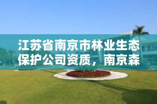江苏省南京市林业生态保护公司资质,南京森林资产管理有限公司