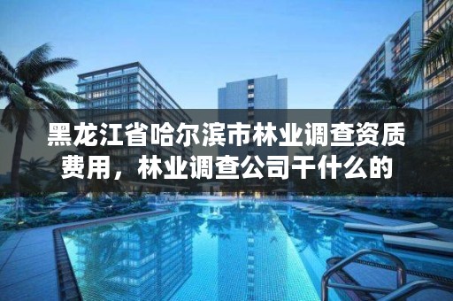 黑龙江省哈尔滨市林业调查资质费用,林业调查公司干什么的