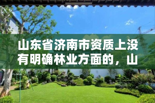 山东省济南市资质上没有明确林业方面的,山东省里还有林业厅吗