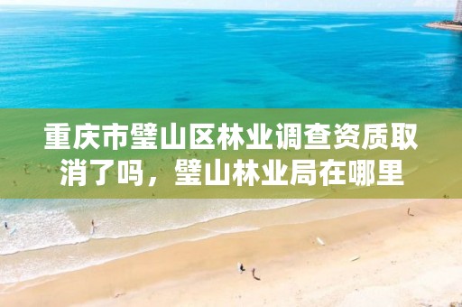 重庆市璧山区林业调查资质取消了吗,璧山林业局在哪里