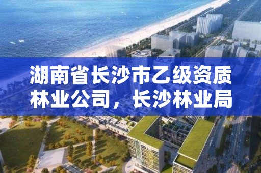 湖南省长沙市乙级资质林业公司，长沙林业局招聘