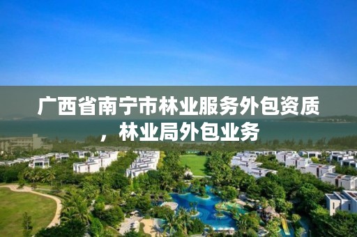 广西省南宁市林业服务外包资质,林业局外包业务