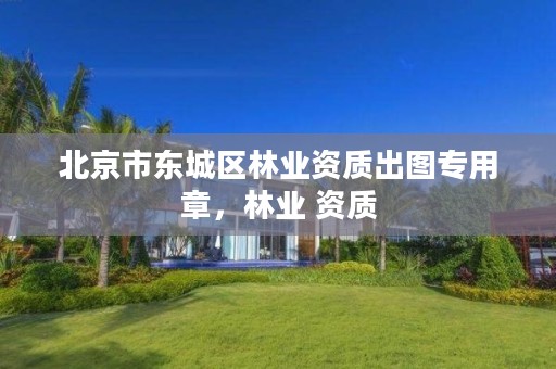 北京市东城区林业资质出图专用章,林业 资质